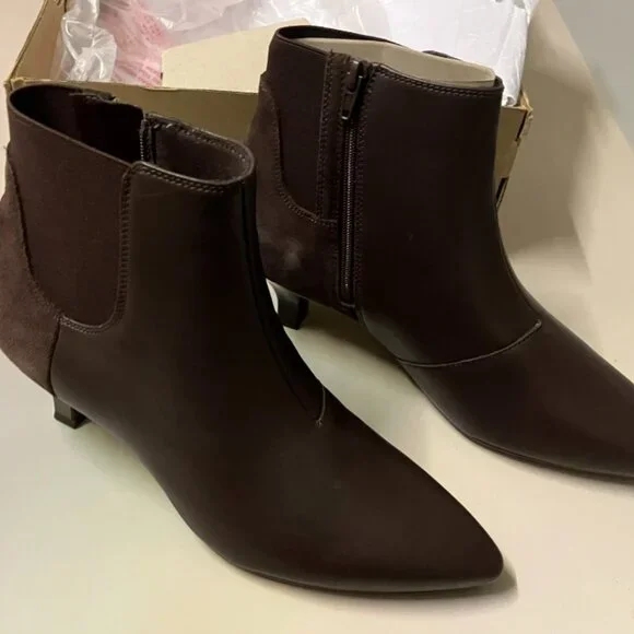 Clarks Women's Kepley Erin Fashion Boot Dark Brown Leather 9 M - Picture 6 of 10